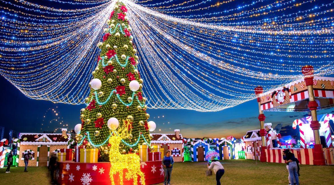 árbol de navidad gigante en BRILLA ATLIXCO