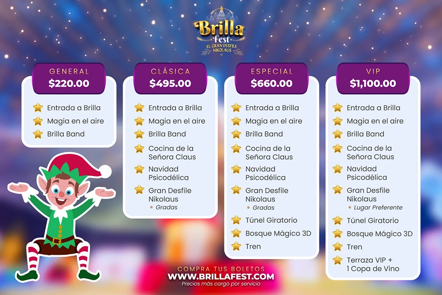 Precios Brillafest 2024